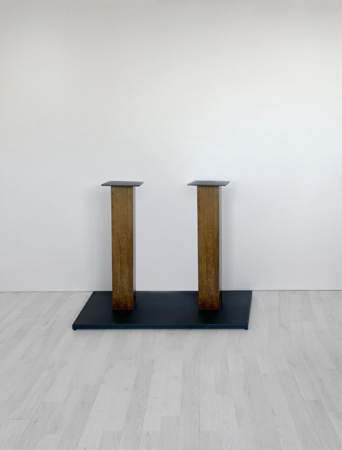 Подстолье Manhattan Mono шпон дуба Черный_1