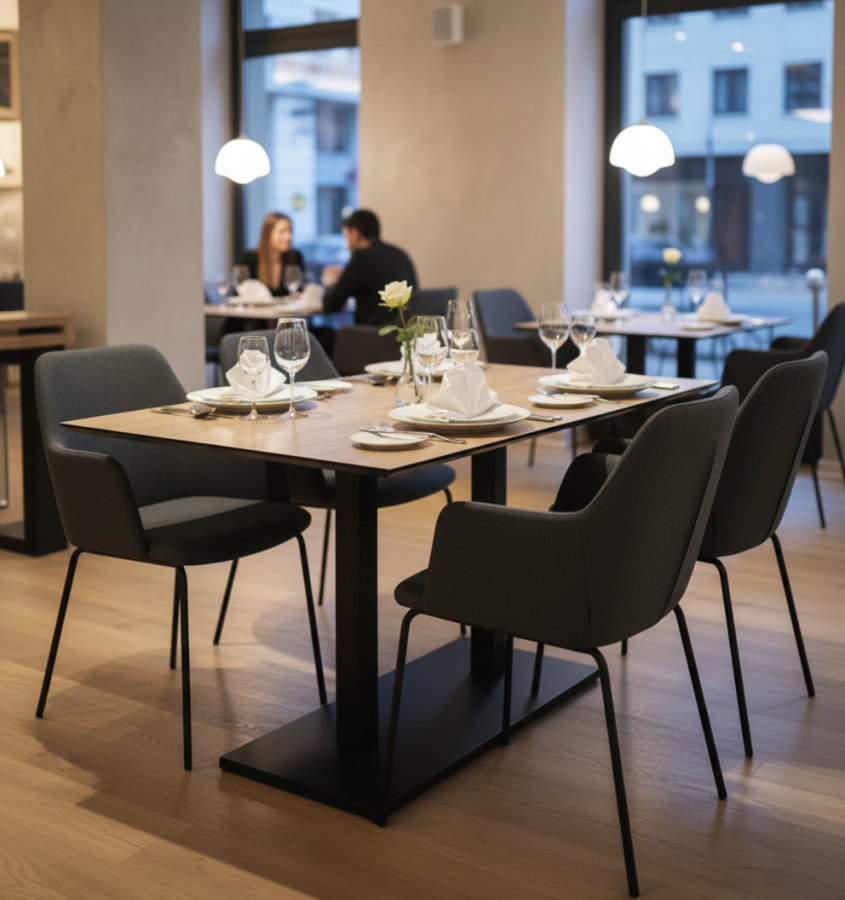 Стол Chelsea Mono черный дуб рустик_6