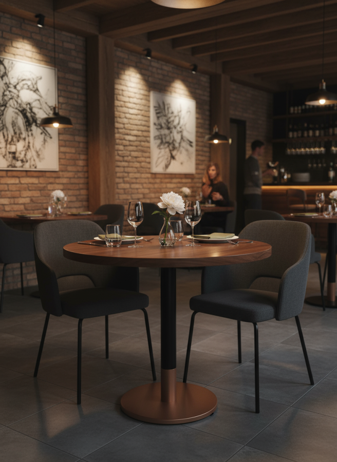 Подстолье Barcelona Copper Медь_2