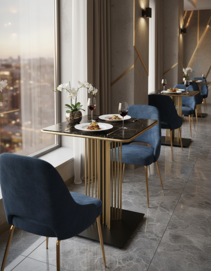 Подстолье Victor (квадратное) Золото_2